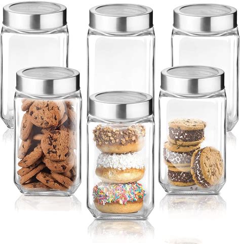 CLOUDMART New 100ml Spice Glass Jars with Airtight Rubberised Silicone ...