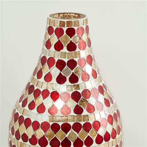 Buy Galaxy Mabel Textured Glass Vase : 18 cm L x 30 cm H - Multicolour ...