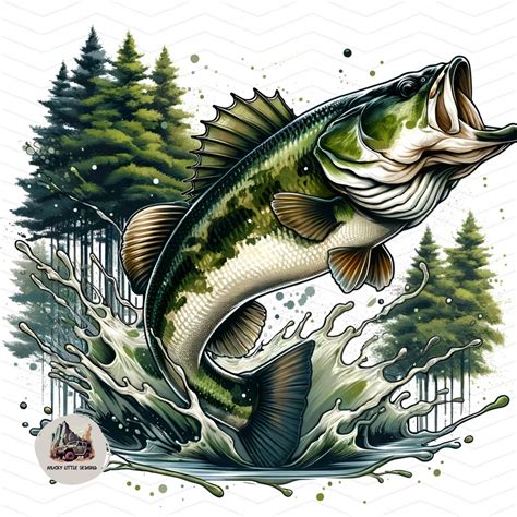 Lake Jumping Camo Bass Fish Png | Bass Fishing Sublimation Design Camo Design Bass Fishing ...