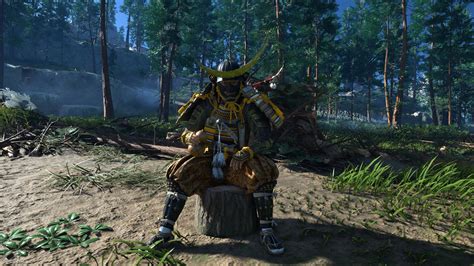 обои : Ghost of Tsushima, видео игры, Персонажи видеоигр, Броня, Деревьями, лес 3840x2160 ...