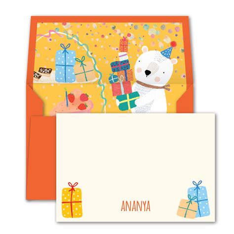 Present Parade Notecards - Customise with your name – Dots and Doodles ...