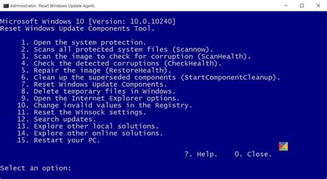 Windows Update Reset Component Tool 的图像结果