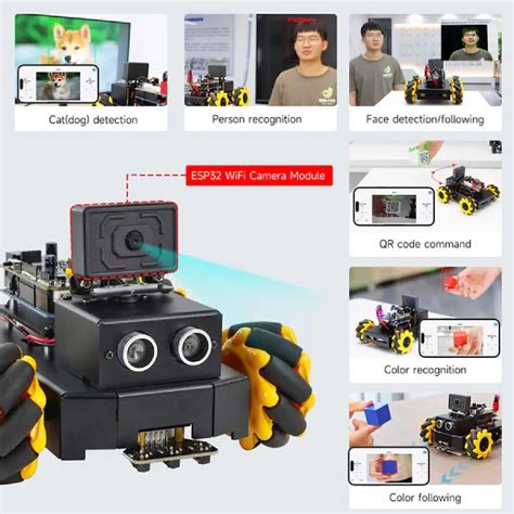 Roboduino V2 AI Vision Car with ESP32 Camera for Arduino UNO – REES52