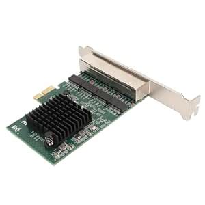 4 Port Gigabit Ethernet PCIe X1 Network Interface Card for Windows, Low ...