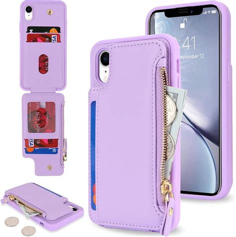 Amazon.com: Cavor for iPhone Xr Case with Card Holder,for iPhone Xr ...