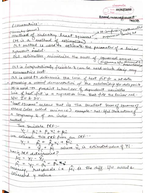 Econometrics Lecture Notes PDF 的图像结果