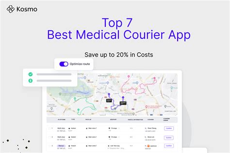 Top 7 Best Medical Courier App in 2024 by Kosmo