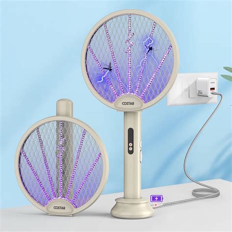 COSTAR Mosquito Bat with UV Light, Foldable Mosquito Racket ...