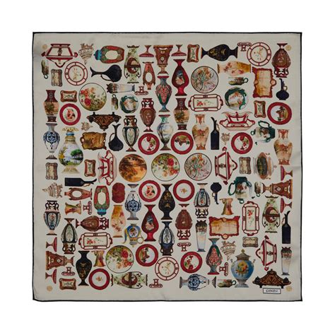 Sultan’s Porcelain Cream Satin Silk Pocket Square Model 1 | Ipekevi