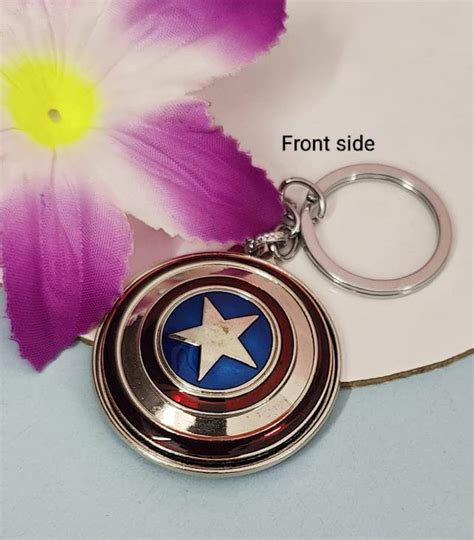 Tera13 Cartoon Keychain For Boys Kids Avender Rotating Shield Keychain ...