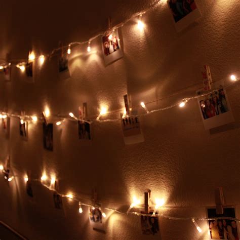 DIY: Polaroid Wall With String Lights - Simple Stylings