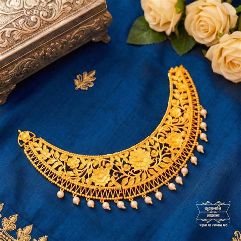 Premium Gold Plated ILA rose Necklace – Jewellery Khazana