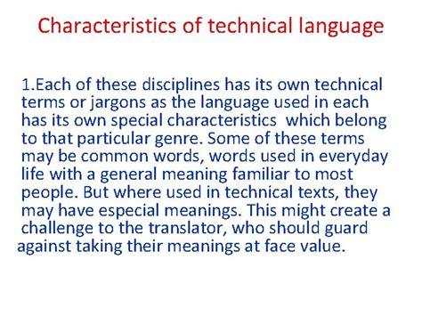 Image result for Technical Language Examples