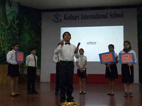 GRADE 5D ASSEMBLY ON POLITENESS - Kothari International School