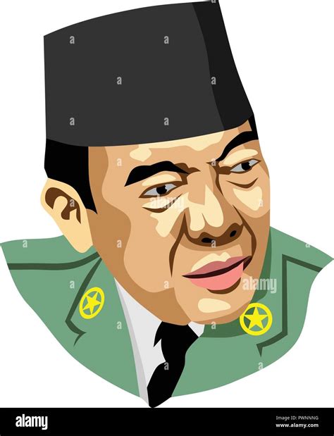 1st President of Republic of Indonesia - Soekarno Stock Vector Image & Art - Alamy - president of the republic of indonesia