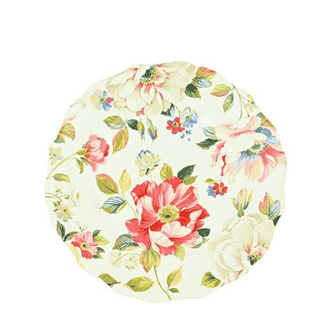Buy Ceramic Salad/Dessert/Quarter/Snacks Plates 22cm (Set of 6) (Daisy ...