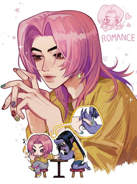 ⋮ ⌗ ┆ Romance ft. jelly in 2025 | Cute drawings, Demon hunter band ...