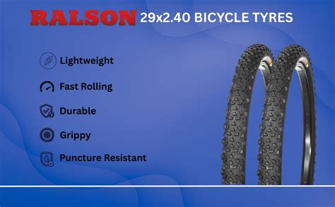 Buy Ralson 29x2.40 Bicycle Tyres | 60 TPI Himalayan Trail Nylon Cycle ...