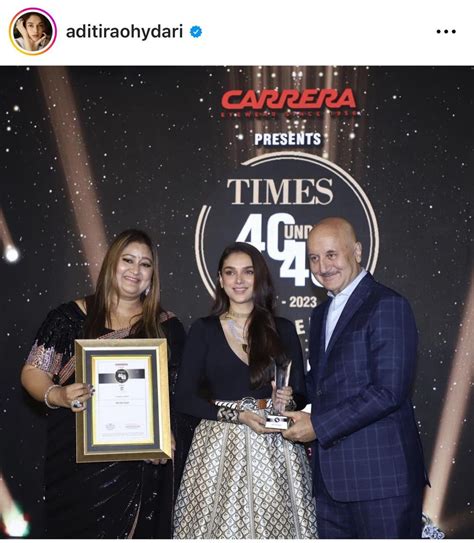 Aditi Rao Hydari won an award for Times 40 Under 40, is she under 40 ...