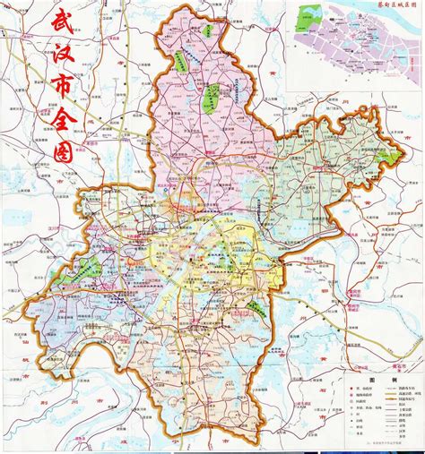 武汉市各区地图矢量图片_生物静物_设计元素_图行天下图库