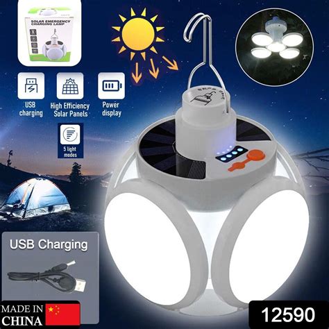 Solar Multi-Functional Emergency LED Light Bulb with USB Charging, LED ...