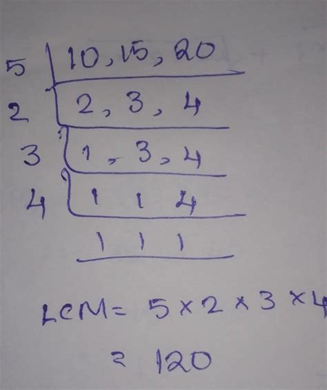 1. Using the common multiple method, find the L.C.M. of the following ...