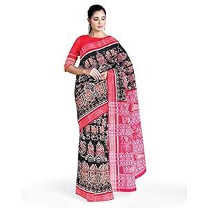 Buy sambalpuri Women's Cotton Sambalpuri Saree (SS20, Blue) at Amazon.in