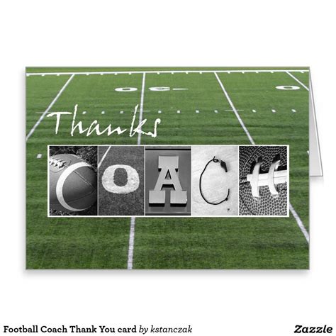 Football Coach Thank You card | Football coach gifts, Sports coach ...