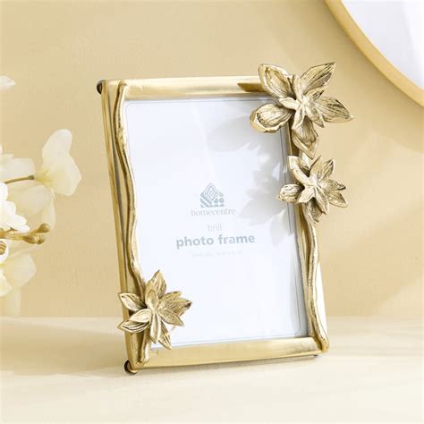Buy Brill Brew Metal Floral Photo Frame - 16x19cm from Home Centre at ...