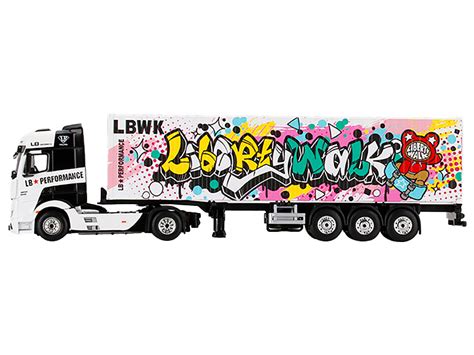 Buy Mercedes Benz Actros with 40' Container LBWK Kuma Graffiti White ...