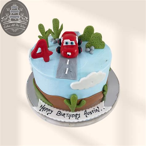 Mcqueen on Road Theme Cake – Cakes All The Way
