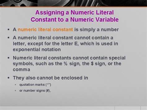 Image result for Example of Numeric Constant