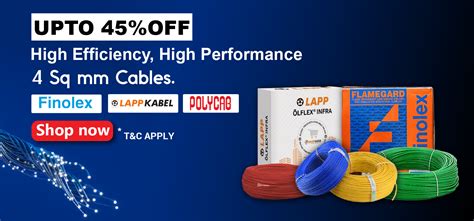 Buy 4 Sq Mm Cable Online at Deal Price in India |Eleczo.com