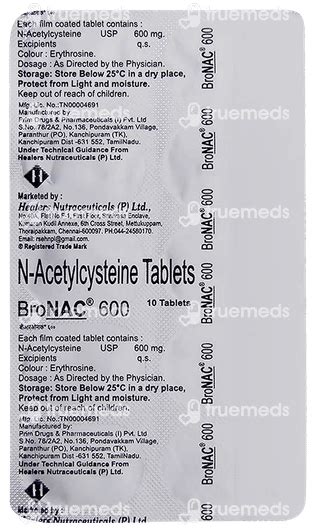 Bronac 600 MG | Order Bronac 600 MG Tablet Online at Truemeds