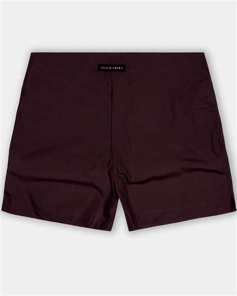 Wine-Eclipse Maroon Plain Solid Cotton Boxer For Man