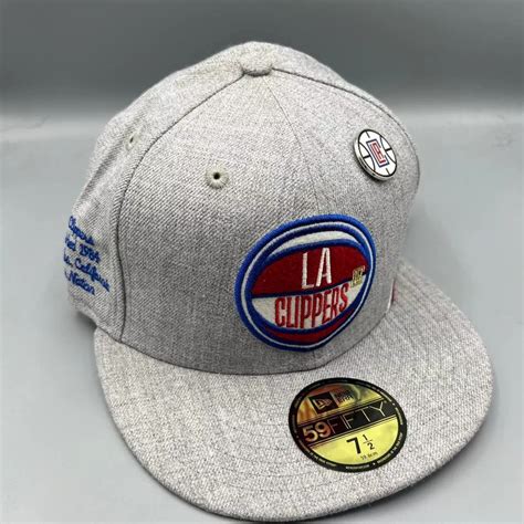 New Era Los Angeles LA Clippers Hat Men 7 1/2 Fitted New with Pin | Grailed