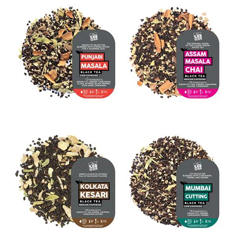 The Tea Trove, Masala Tea Sampler - 4 TEAS, 50 Servings | 100% Natural ...
