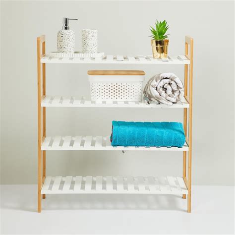 Buy Omnia Bamboo 4-Tier Storage Rack from Home Centre at just INR 3199.0
