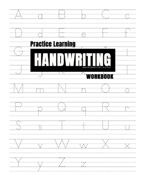 Buy Handwriting Practice Learning Book: Penmanship Workbook and Writing ...