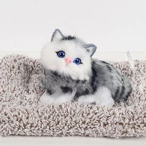 APEROL DESIGN Open Eye Cat Plush Toy with Sound – Cute Dashboard & Desk ...