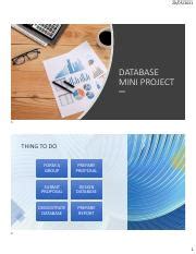 Database Mini Project 的图像结果