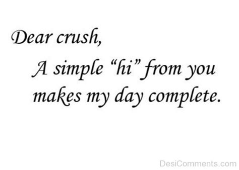 Dear Crush,A Simple Hi From You - DesiComments.com