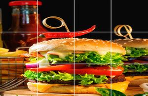 wildartcreation 46 cm 'Burger Special Waterproof and Anti Oil Stain ...