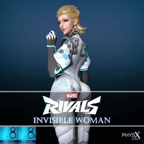 Marvel Rivals - Invisible Woman Genesis 8 & 9 Bundle by PhysX 3D Assets