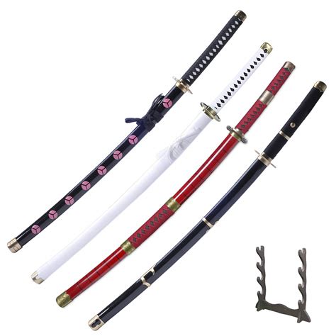 Buy Valley Cosplay Anime Roronoa Zoro Katana Samurai Real Carbon Steel ...