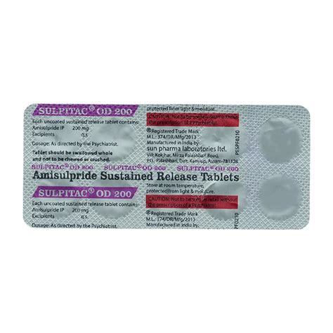 SULPITAC OD 200MG TABLET | Uses, Side Effects, Price | Apollo Pharmacy