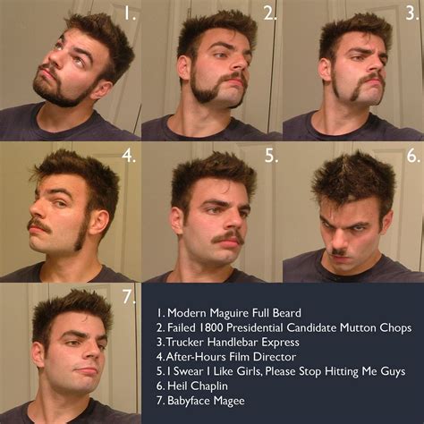 Men's Facial Hair Style Chart | Mens facial hair styles, Mens facial ...