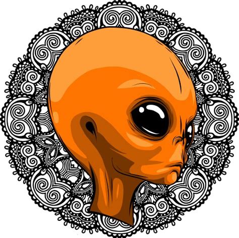 Alien Head 2D Vector 的图像结果