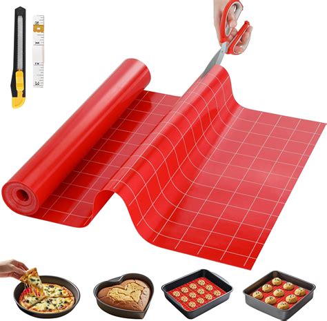 Amazon.com: Silicone Baking Mat, 12 IN x 6 FT Free Cutting Baking Sheet ...