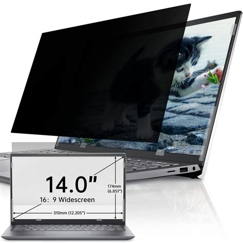 Iprokko Laptop Privacy Screen 14 Inch 16 9 Aspect Compatible ...